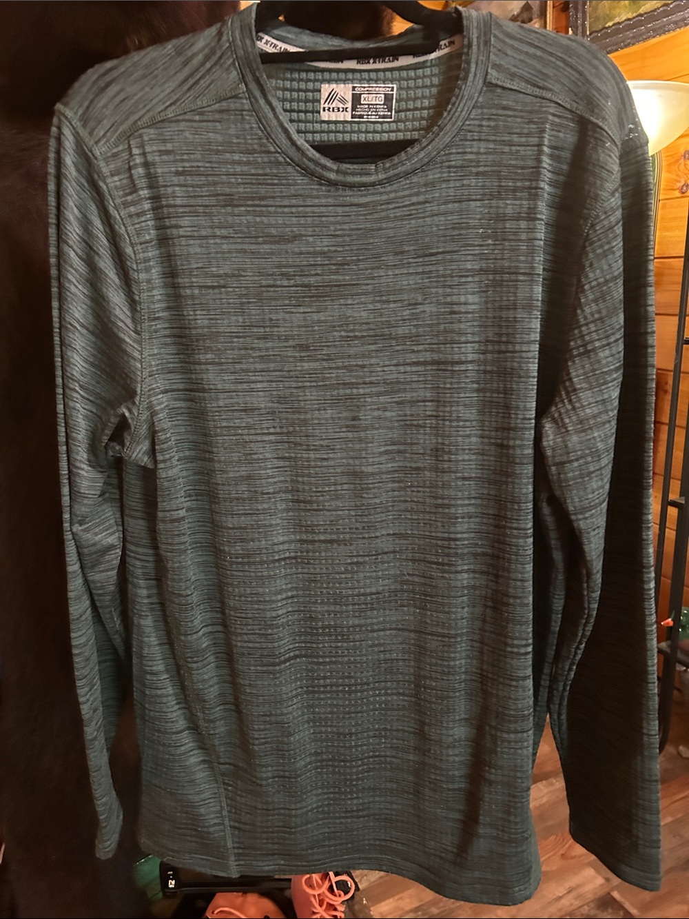 RBX Men's Long Sleeve Performance Crew Neck Shirt - Teal